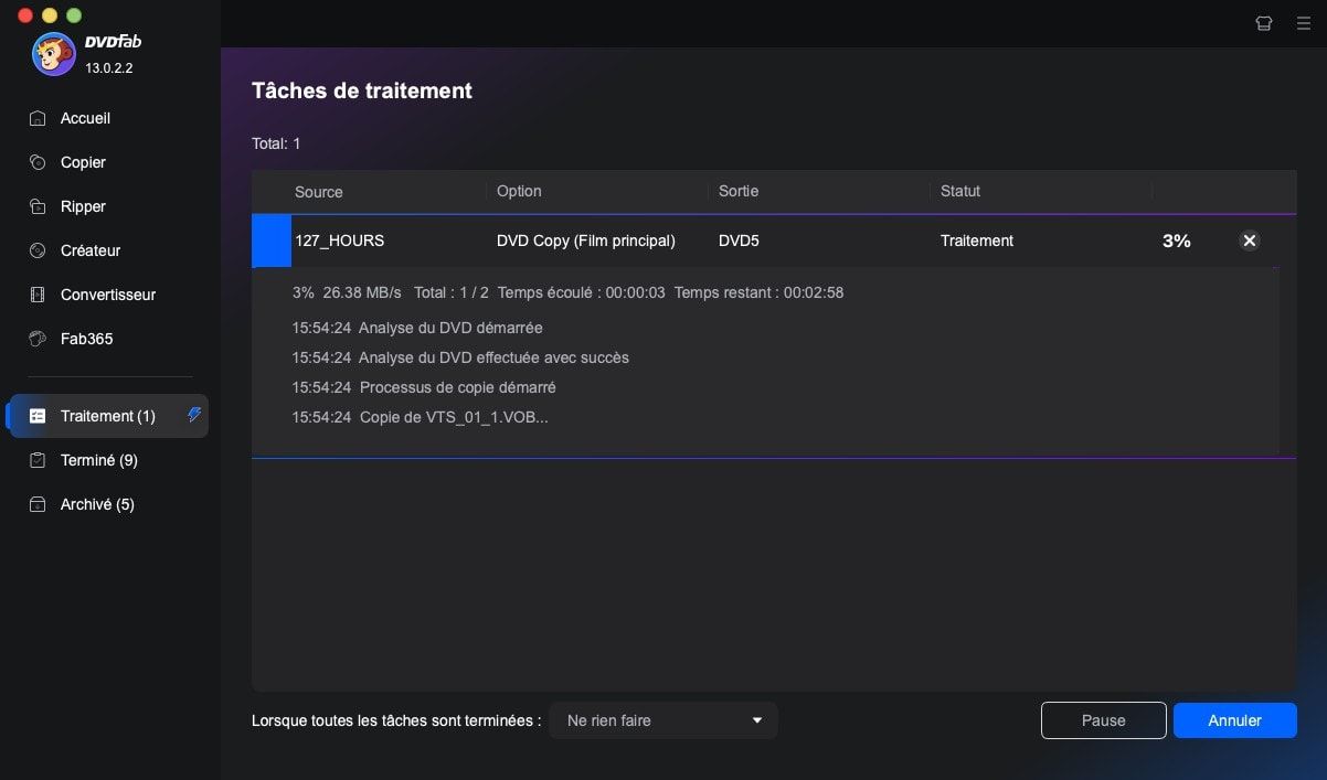 comment copier un DVD sur mac en utilisant DVDFab DVD Copy ?