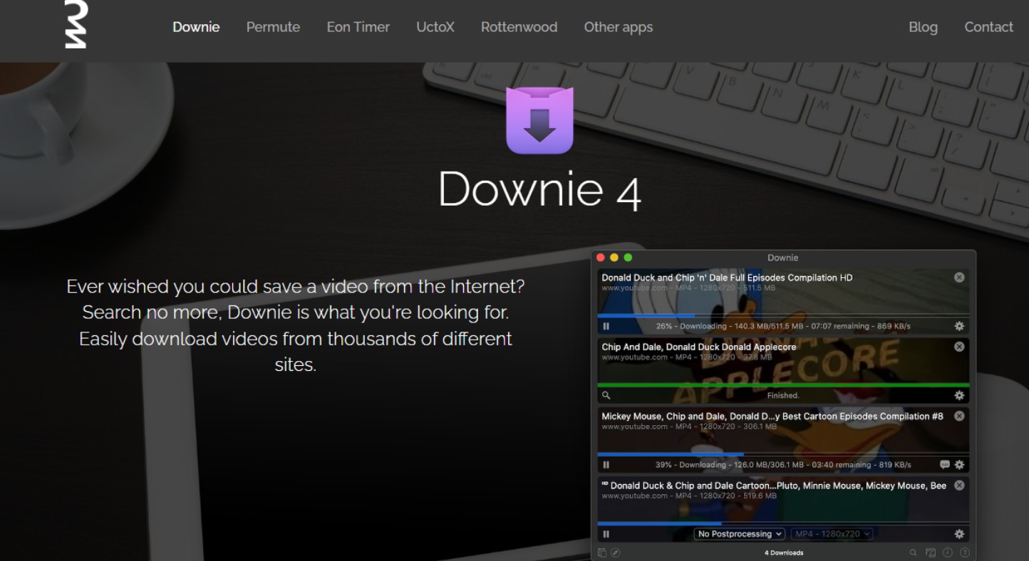downie review: supported sites