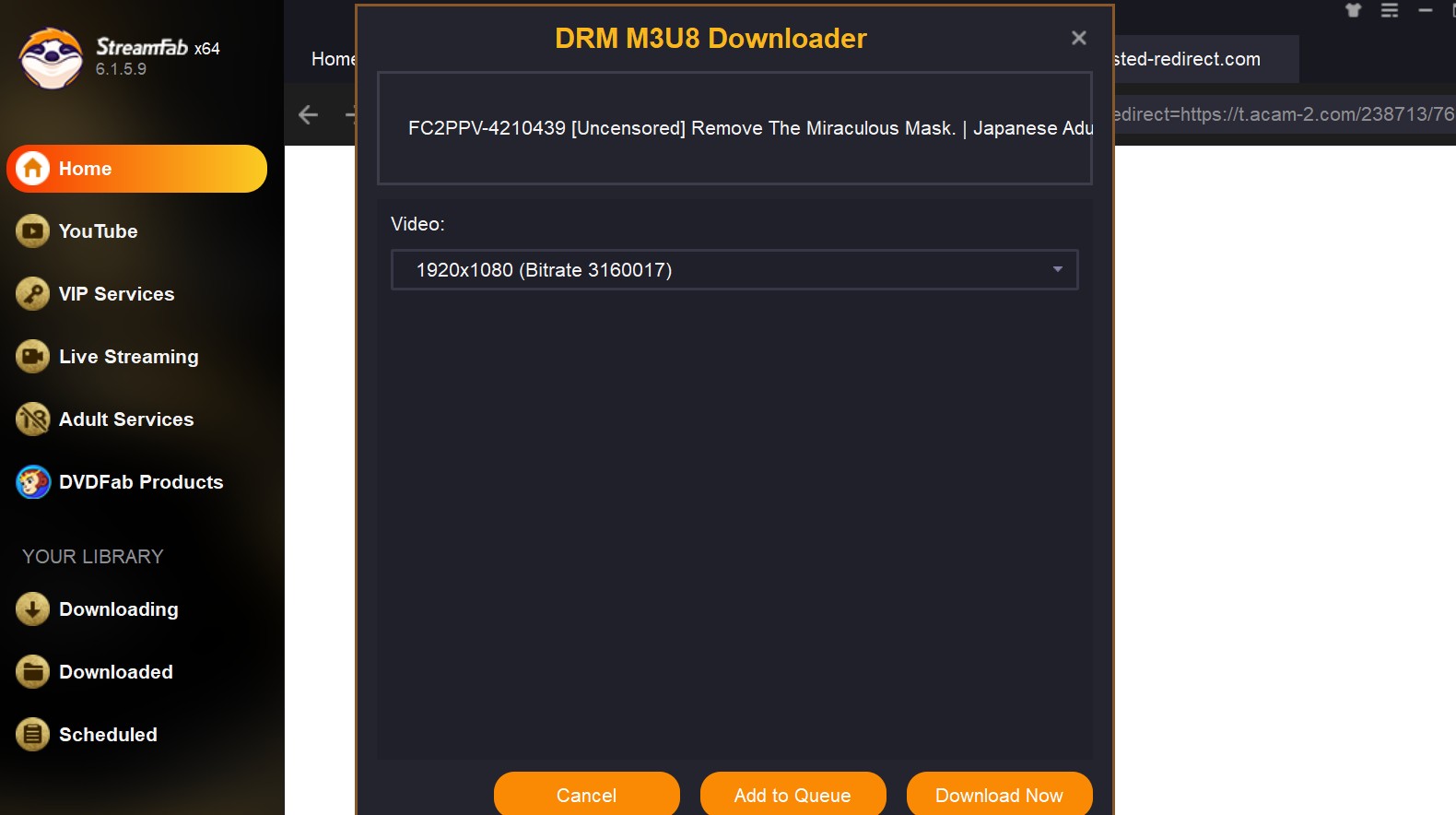 download laxd video: streamfab drm m3u8 downloader
