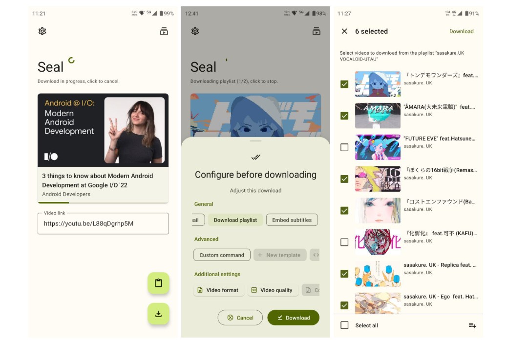 Téléchargeur de vidéos en streaming pour Android : Seal