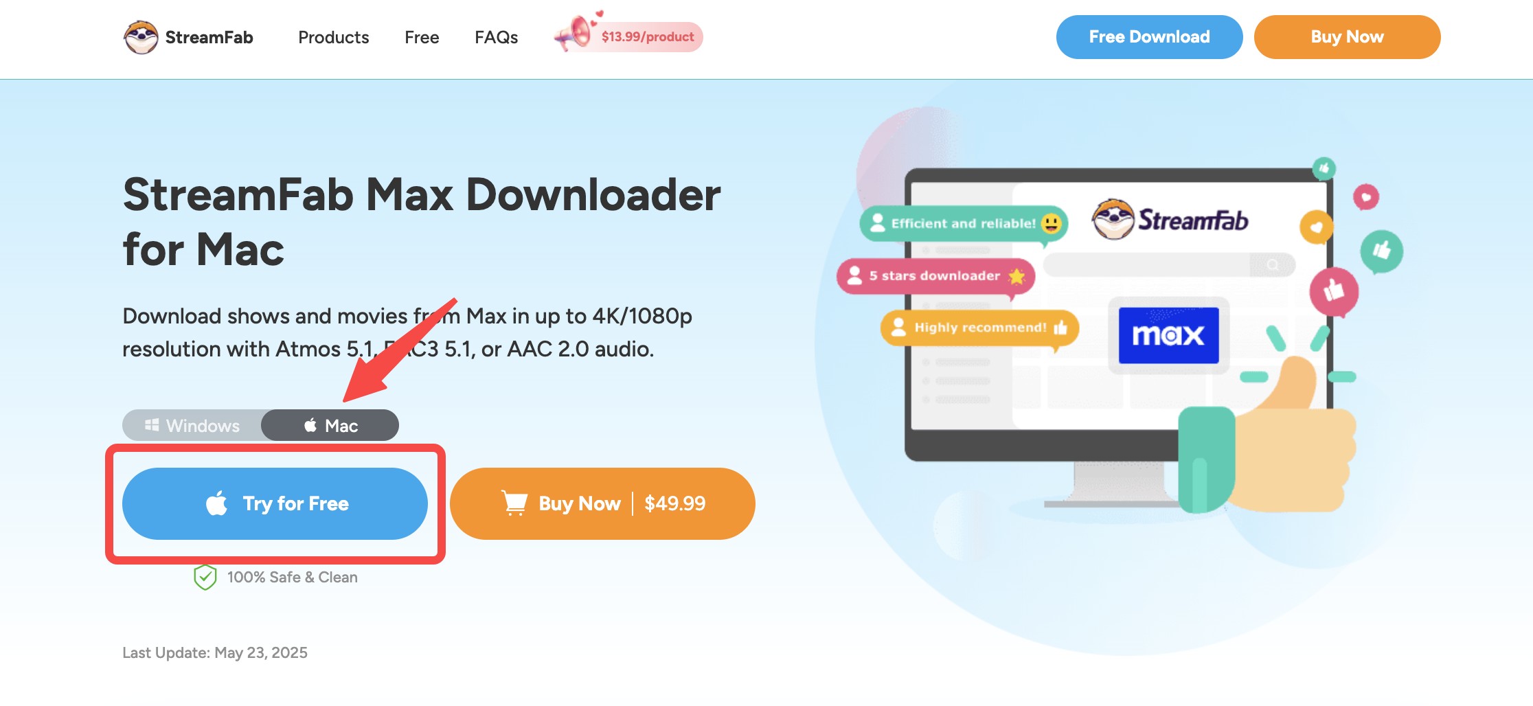how to download HBO Max shows on MacBook: step 1 of streamfab