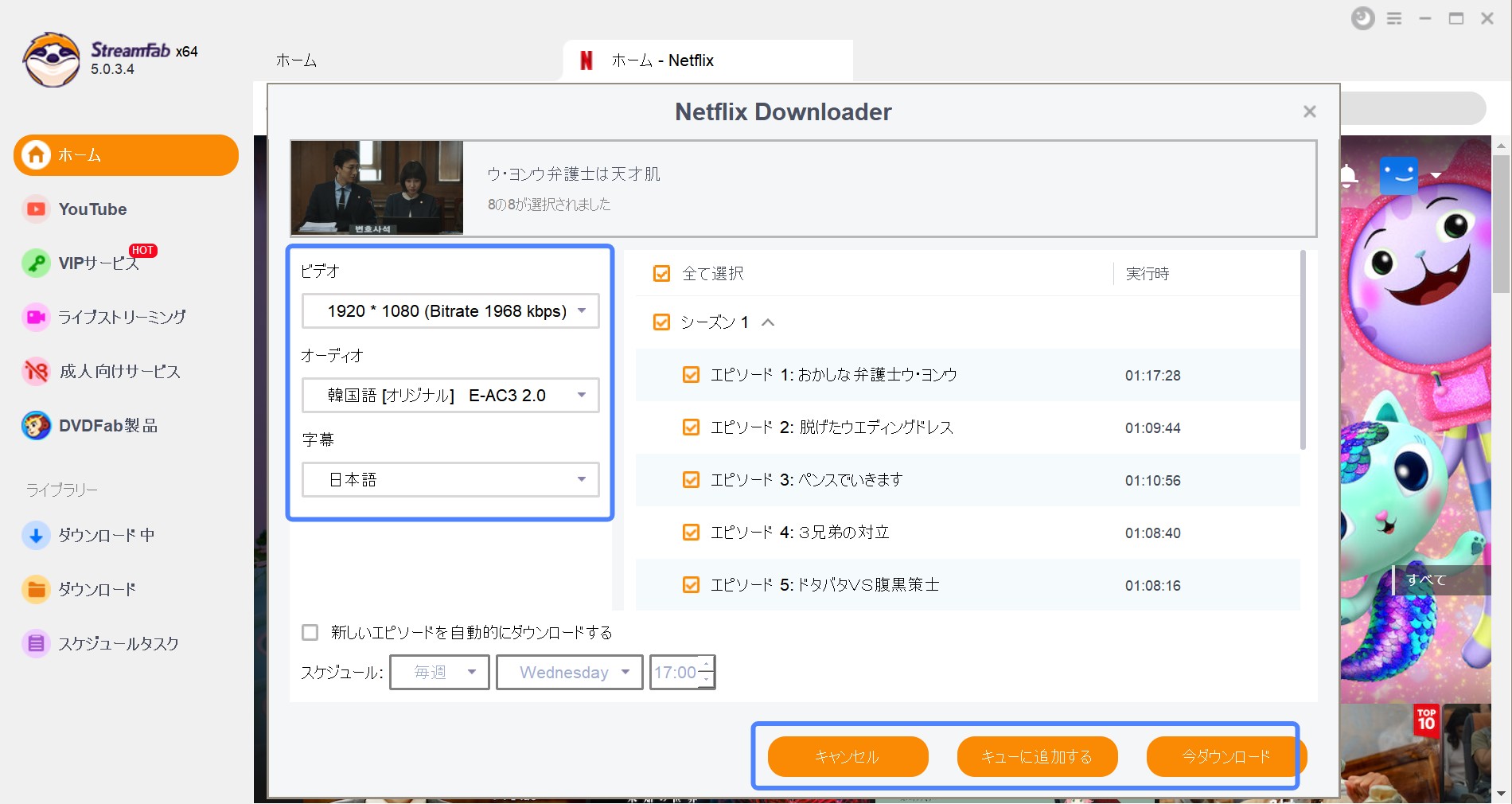 netflix 画面共有