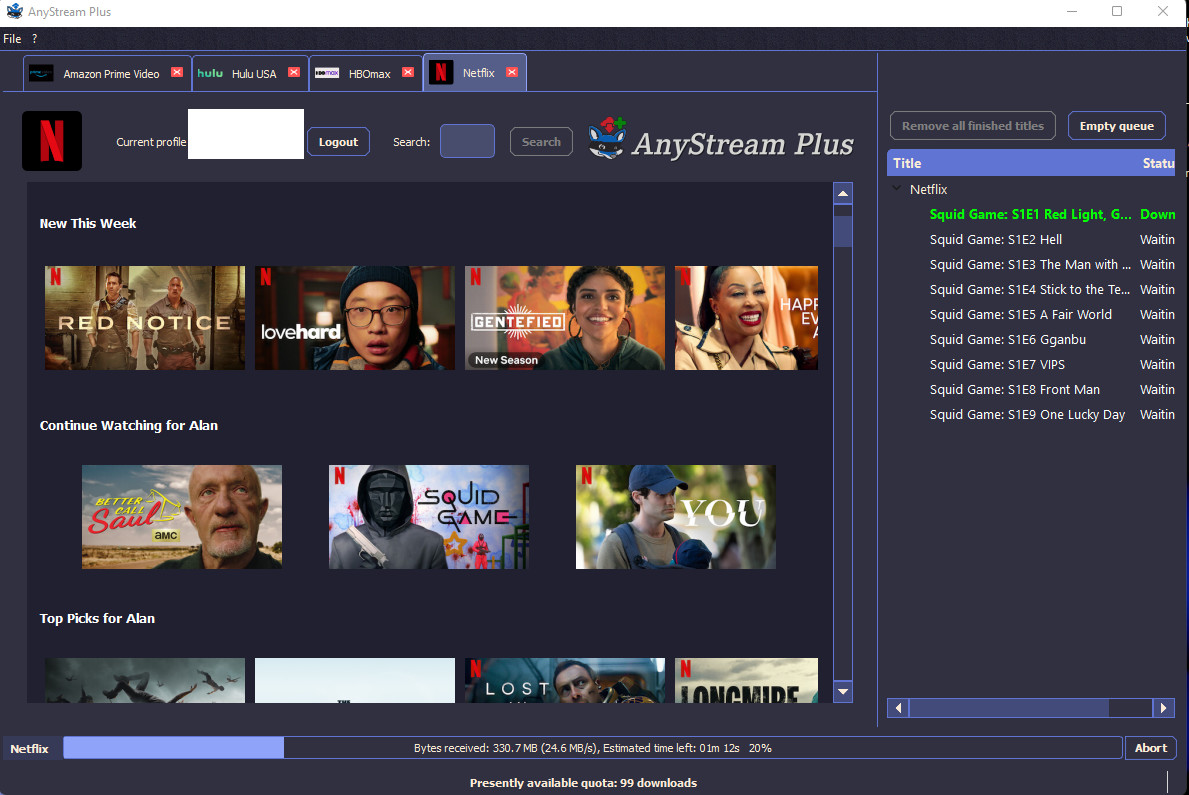 StreamFab代替ソフト 1. AnyStream