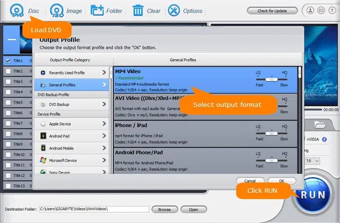 décodeur DVD gratuit pour Windows XP