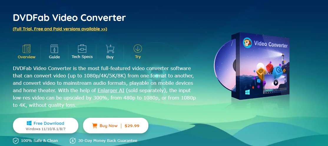 compress mp4 windows 10:1) DVDFab Video Converter