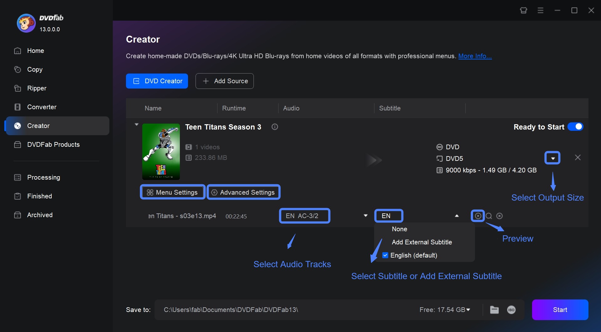How to Convert MP4 to DVD with DVDFab