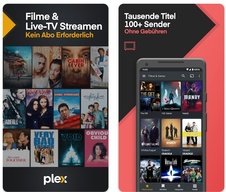 Plex: Medienverwaltung & DVD-Streaming für Android Tablets