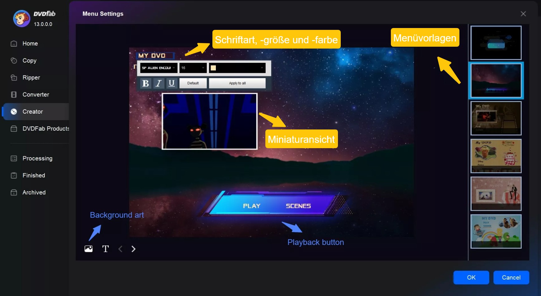 Beste ImgBurn-Alternative: DVDFab DVD Creator