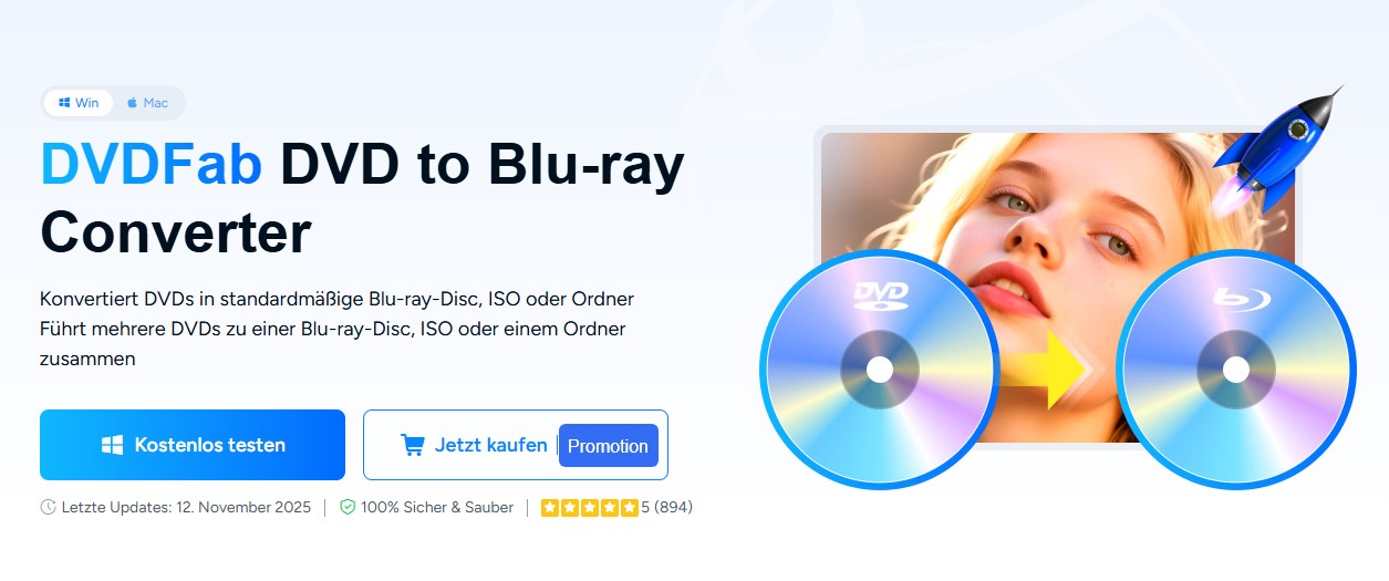 dvd auf blu ray brennen mit DVDFab DVD to Blu-ray Converter