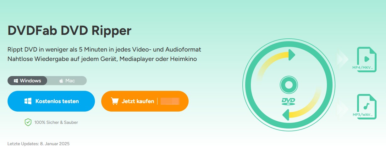  DVD Kopierschutz entfernen mit DVDFab DVD Ripper