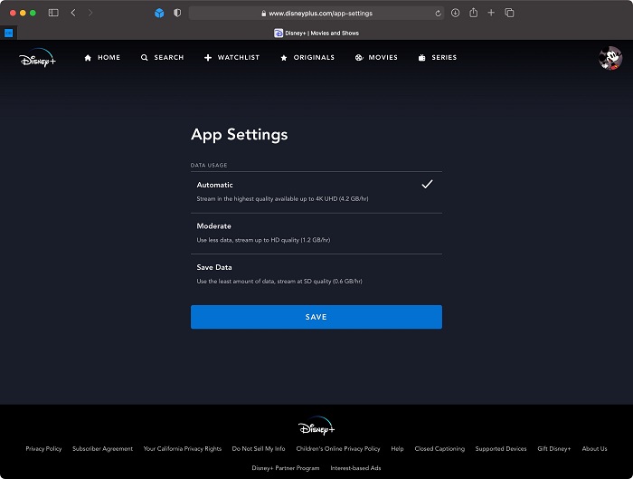 disney plus 4k:4K Settings On Disney Plus