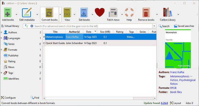 Comment convertir le livre en PDF avec un calibre