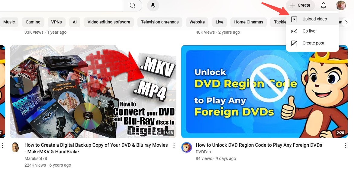 How to Upload the Ripped DVD Video to YouTube?