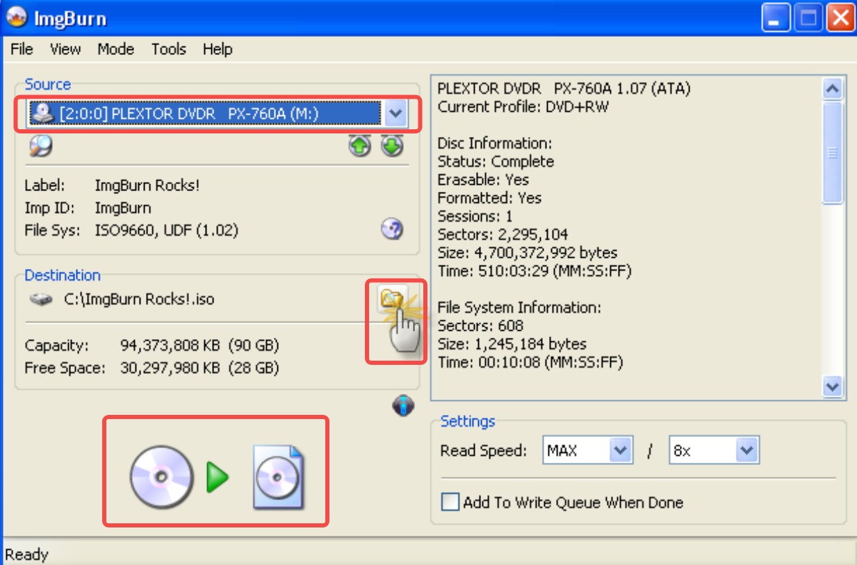 Copy a DVD to Another DVD with ImgBurn