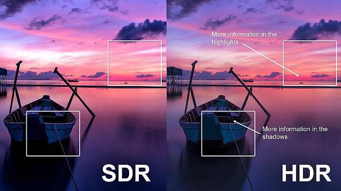SDR vs HDR