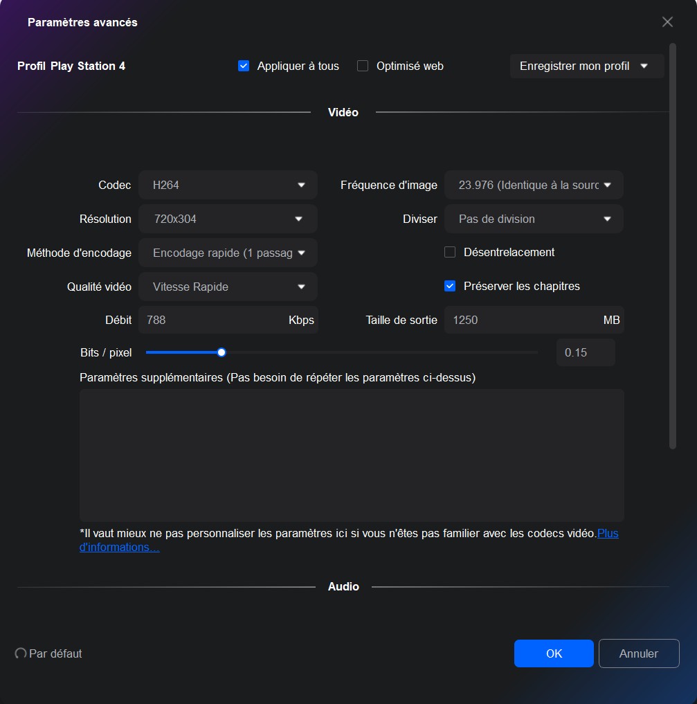 PS4 peut-il lire DVD: bonus: utilisez DVDFab DVD Ripper pour modifier les paramètres vidéo