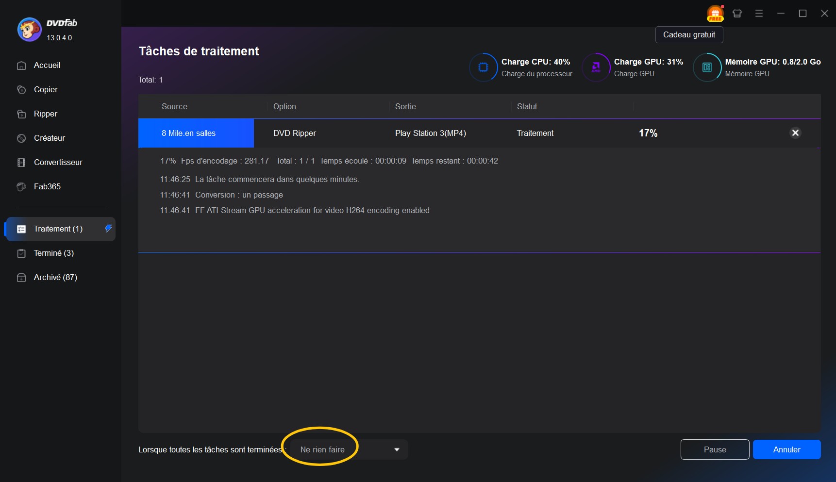 Comment convertir un DVD protégé avec DVDFab