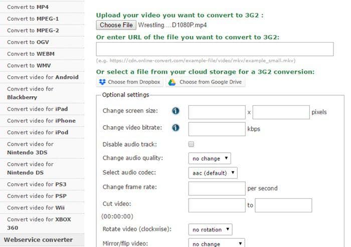 les meilleurs convertisseurs vidéo en ligne 2022:2. Online-convert.com