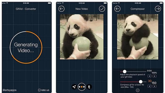 Convert gif to video app