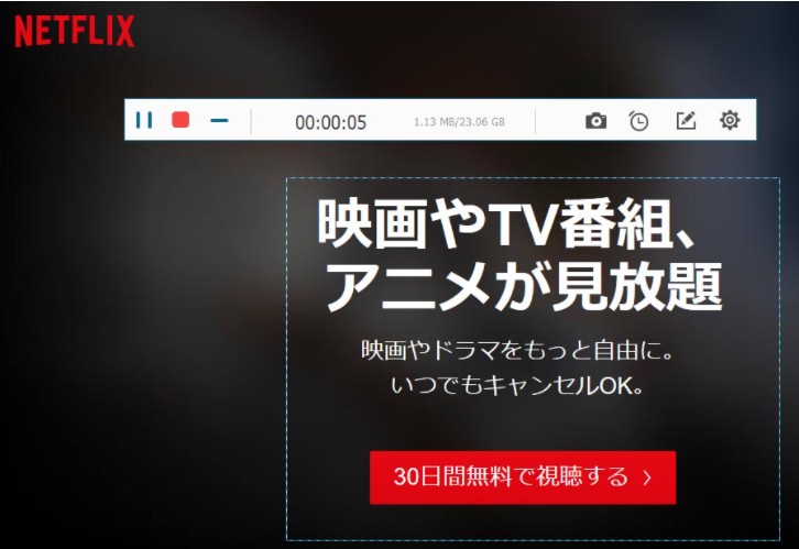ネットフリックス 録画