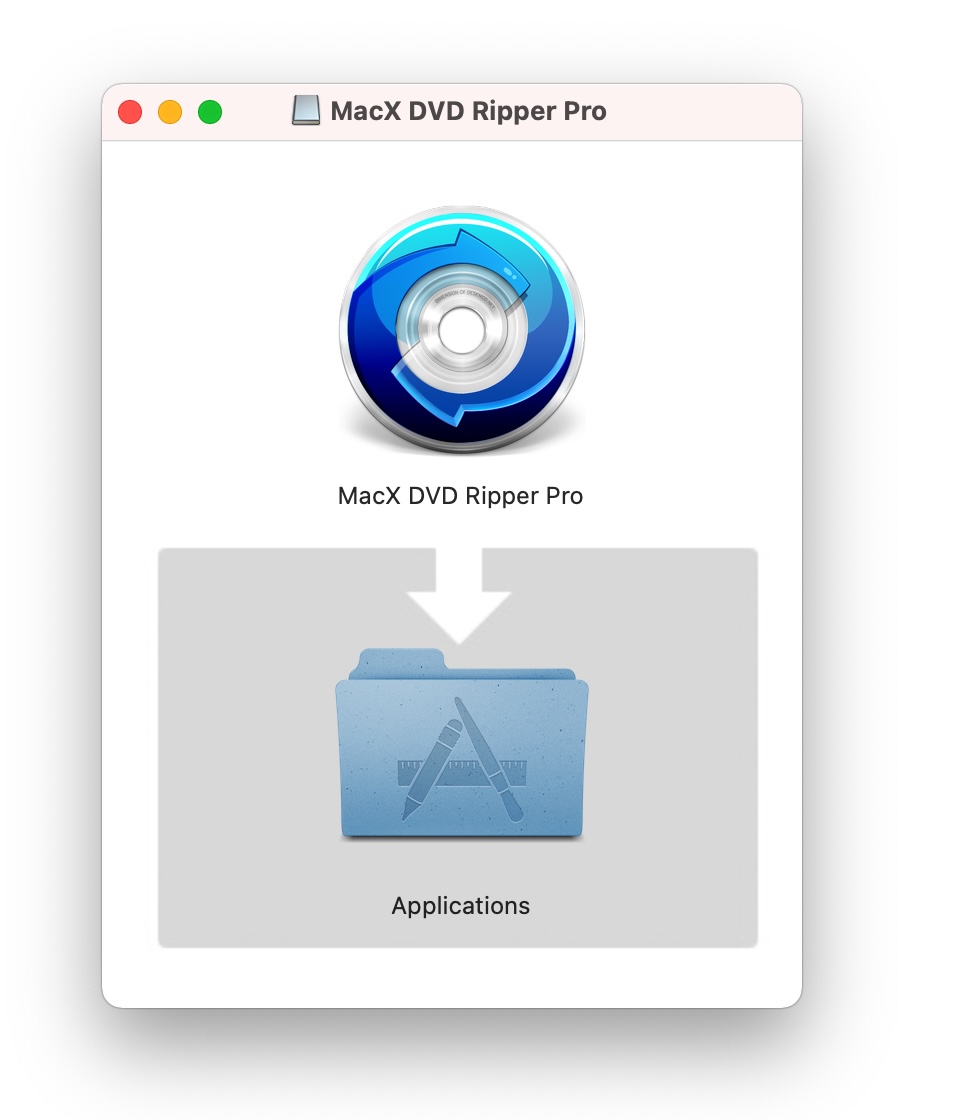 MacX DVD Ripper Proをアプリケーションフォルダにドラッグ