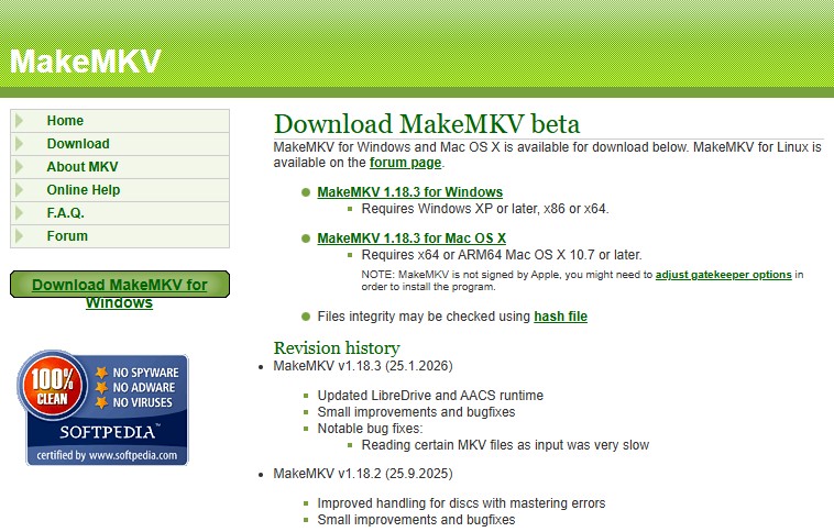 MakeMKV ブルーレイ