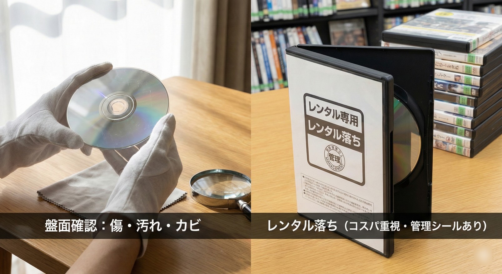 中古DVD 購入 注意点