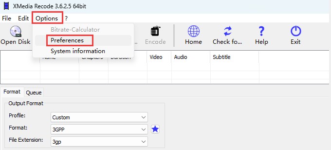 XMedia Recodeの使い方：日本語化