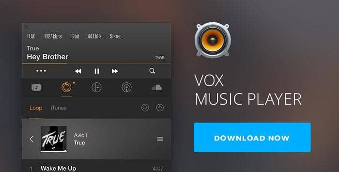 :4. Vox Music Player for Mac