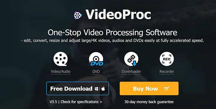 one of the best converter software videoproc