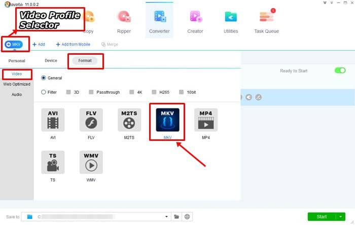 Comment télécharger et convertir les vidéos YouTube en MKV:Comment utiliser DVDFab Video Converter pour convertir YouTube en MKV