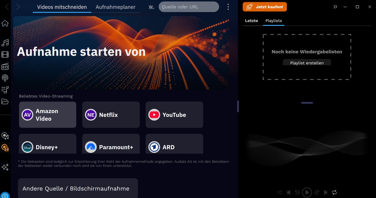 So verwenden wir Audials Movie