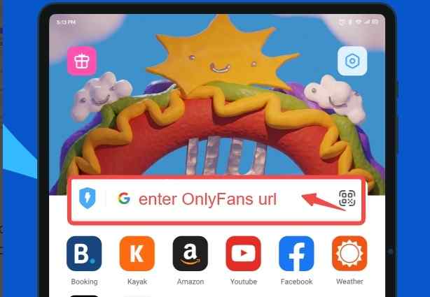 Wie man mit dem Aloha-Browser auf dem iPhone iOS OnlyFans-Videos herunterlädt: Schritt 2