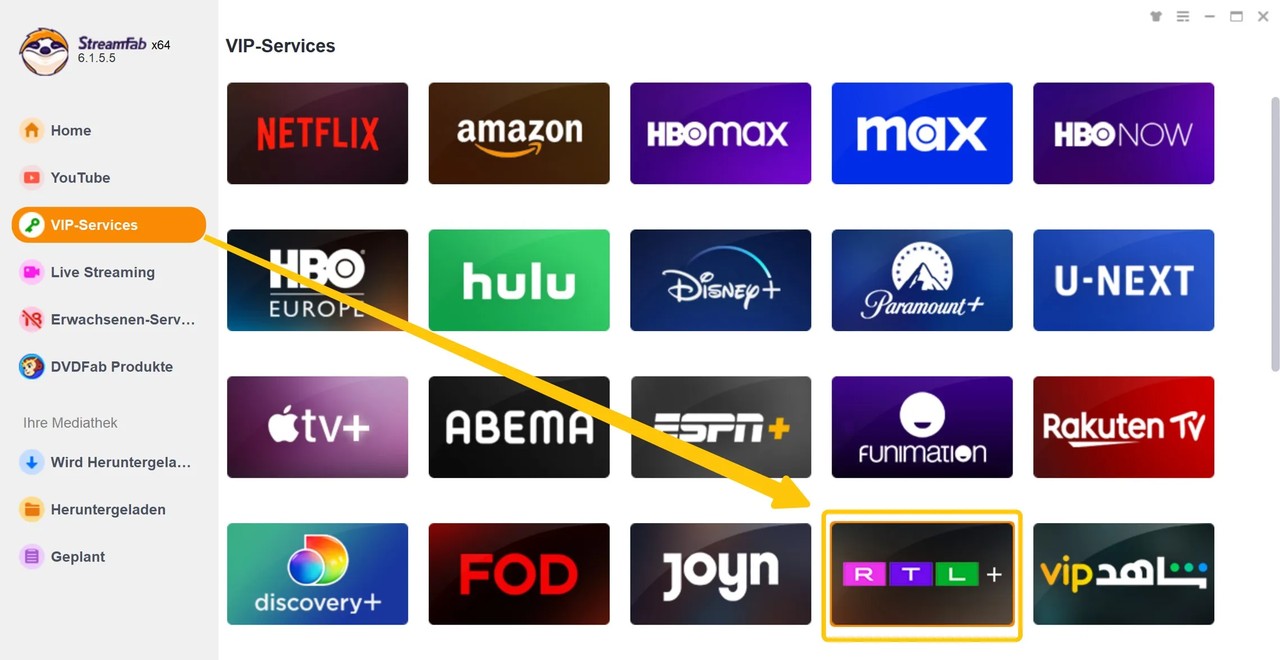 Einfache Schritte zum Herunterladen von RTL Plus-Videos