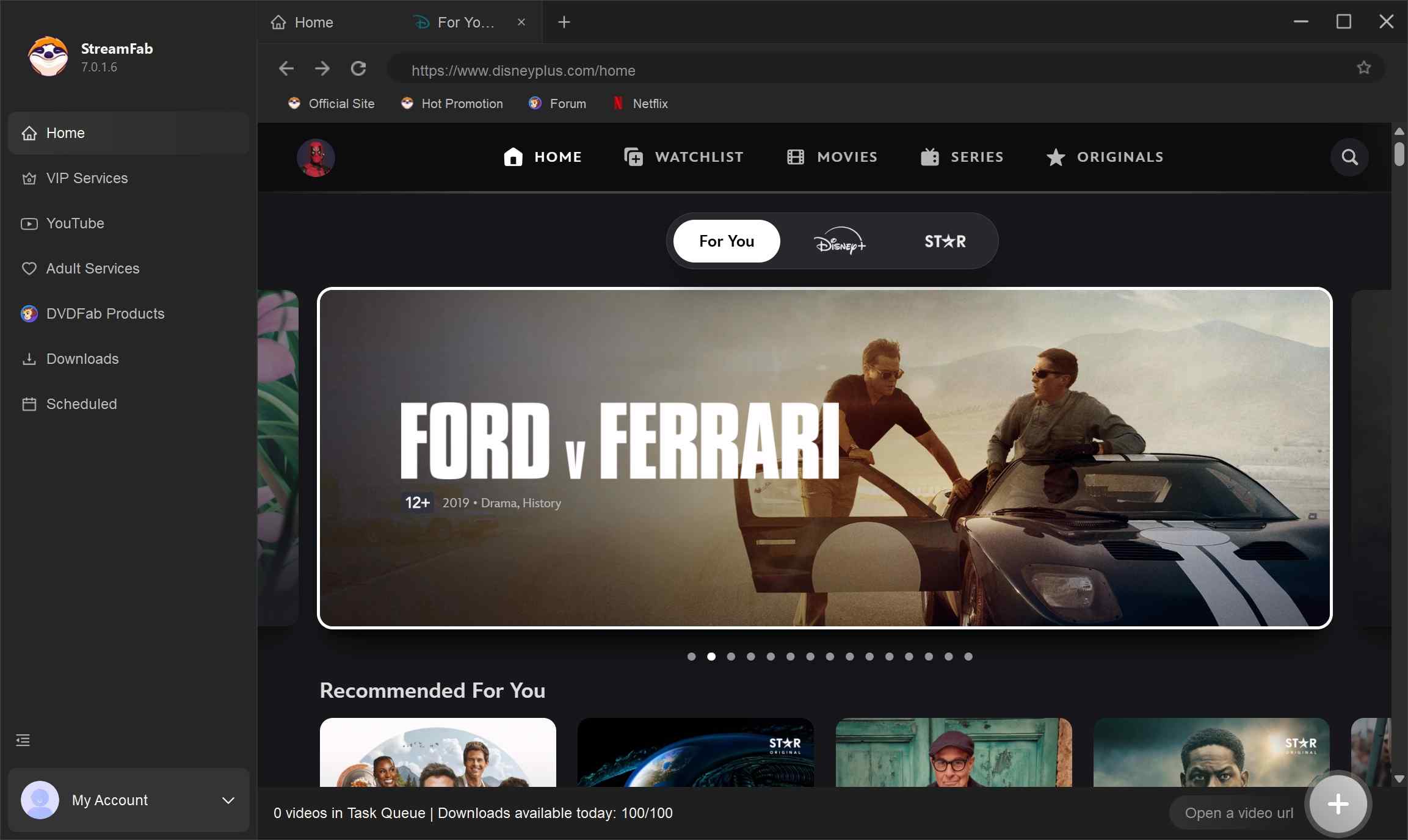Disney Plus Videos Download-Prozess mit dem StreamFab Disney Plus Downloader
