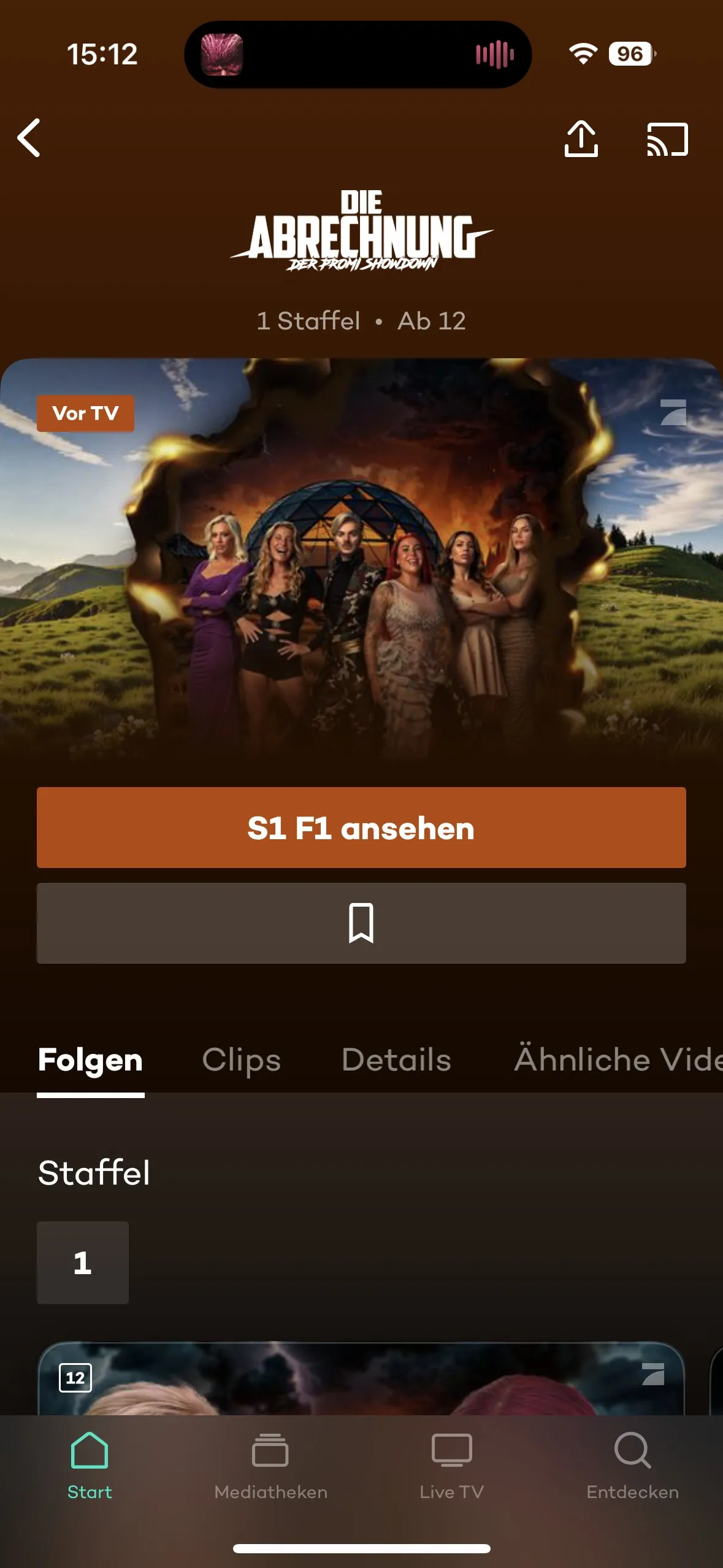 Joyn APP Inhalten-Schnittstelle