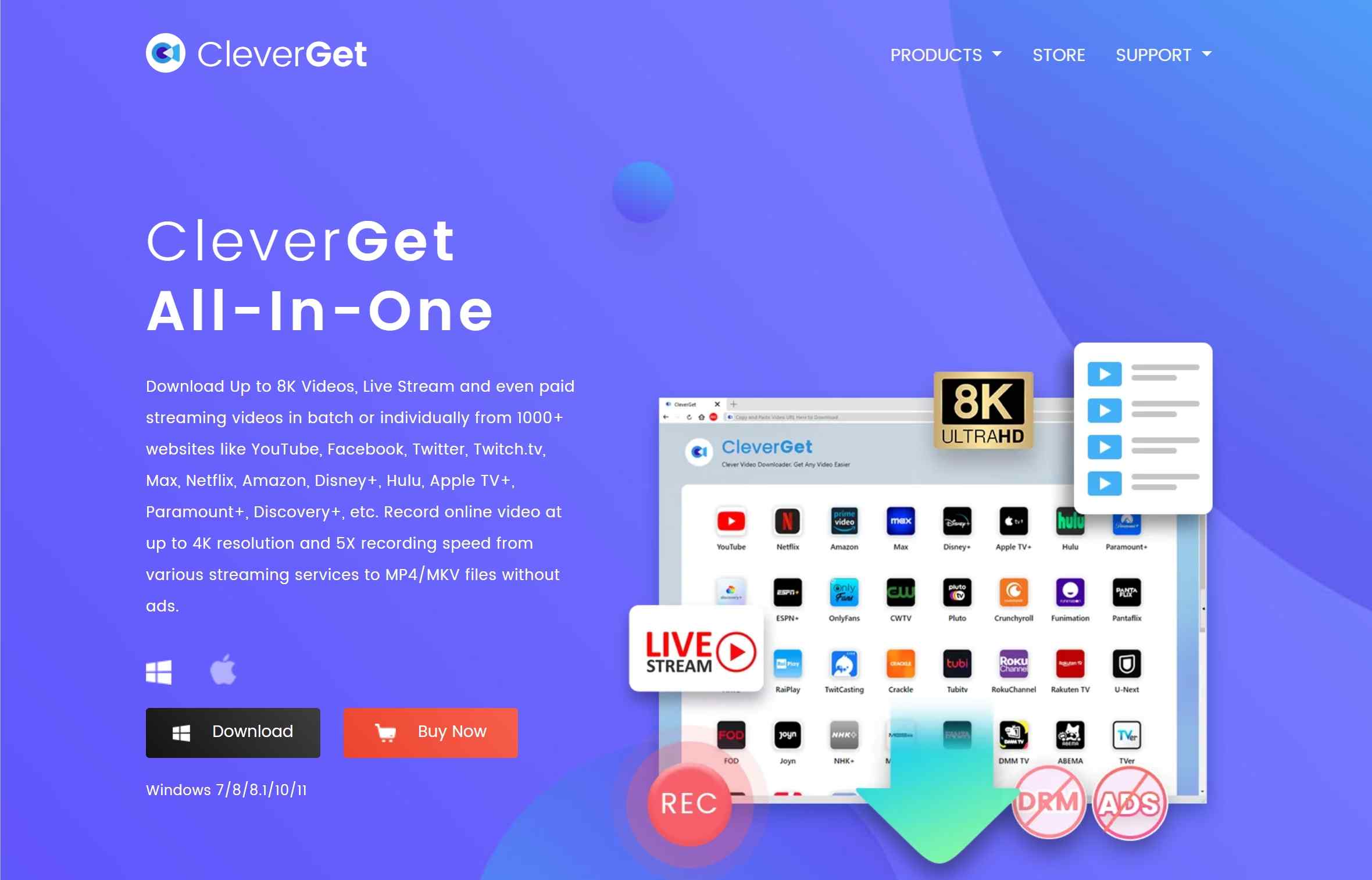 one of the best 4k video downloaders: cleverget