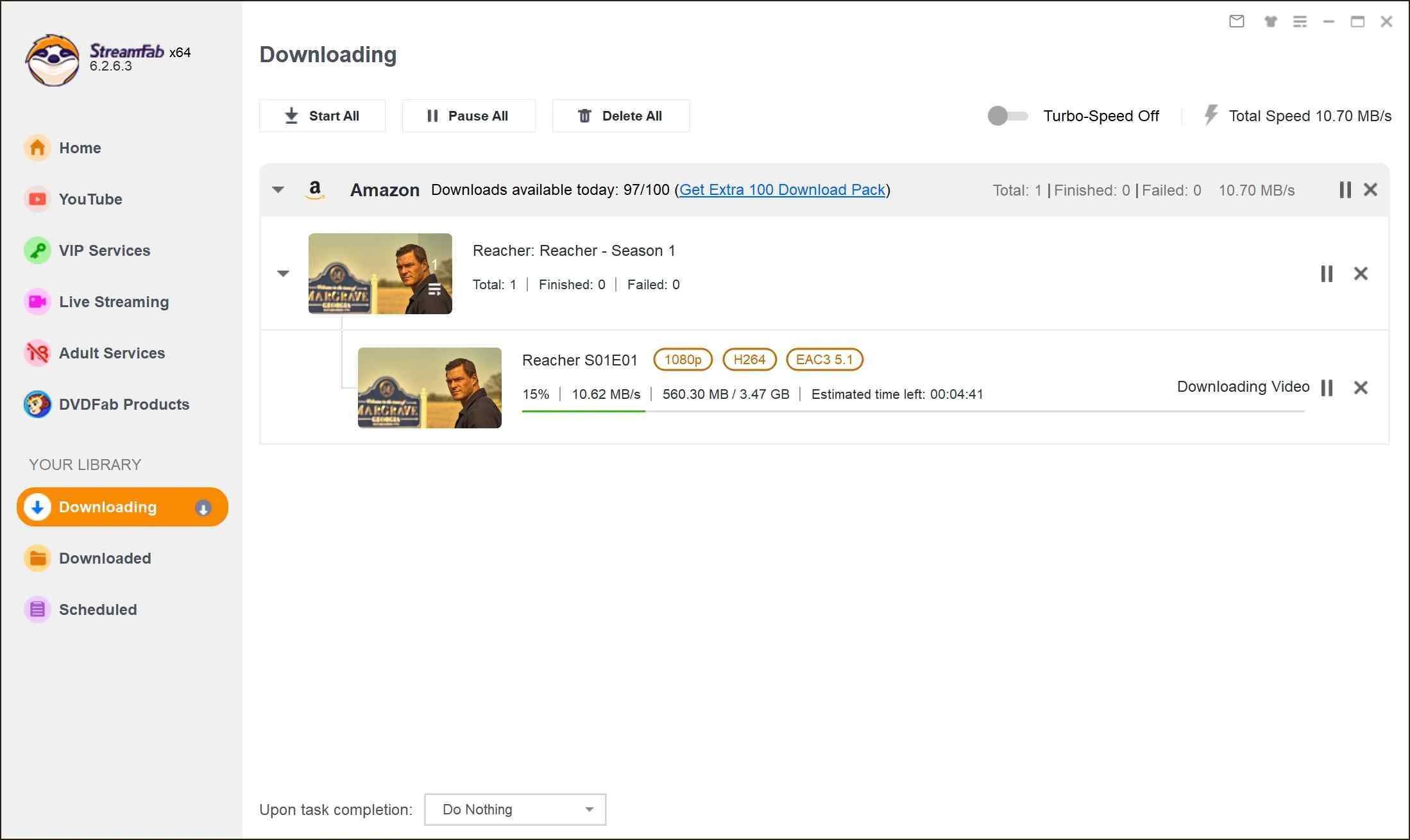noteburner amazon video downloader review: how to use streamfab the alternative step 4