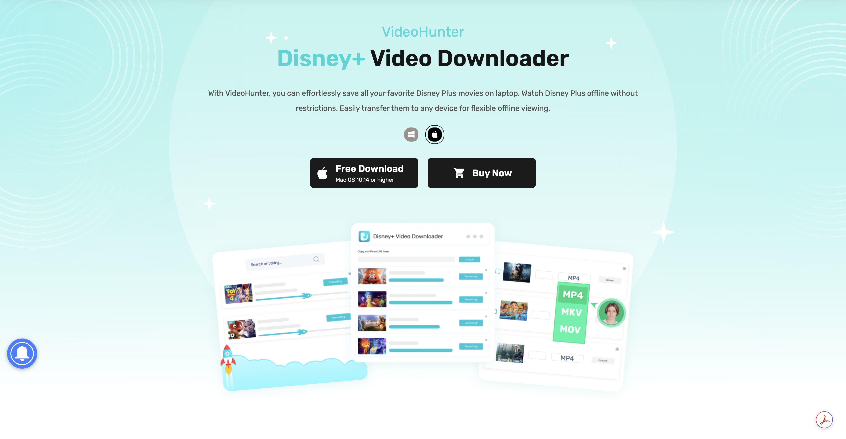 最佳 disney+ 下載器：videohunter