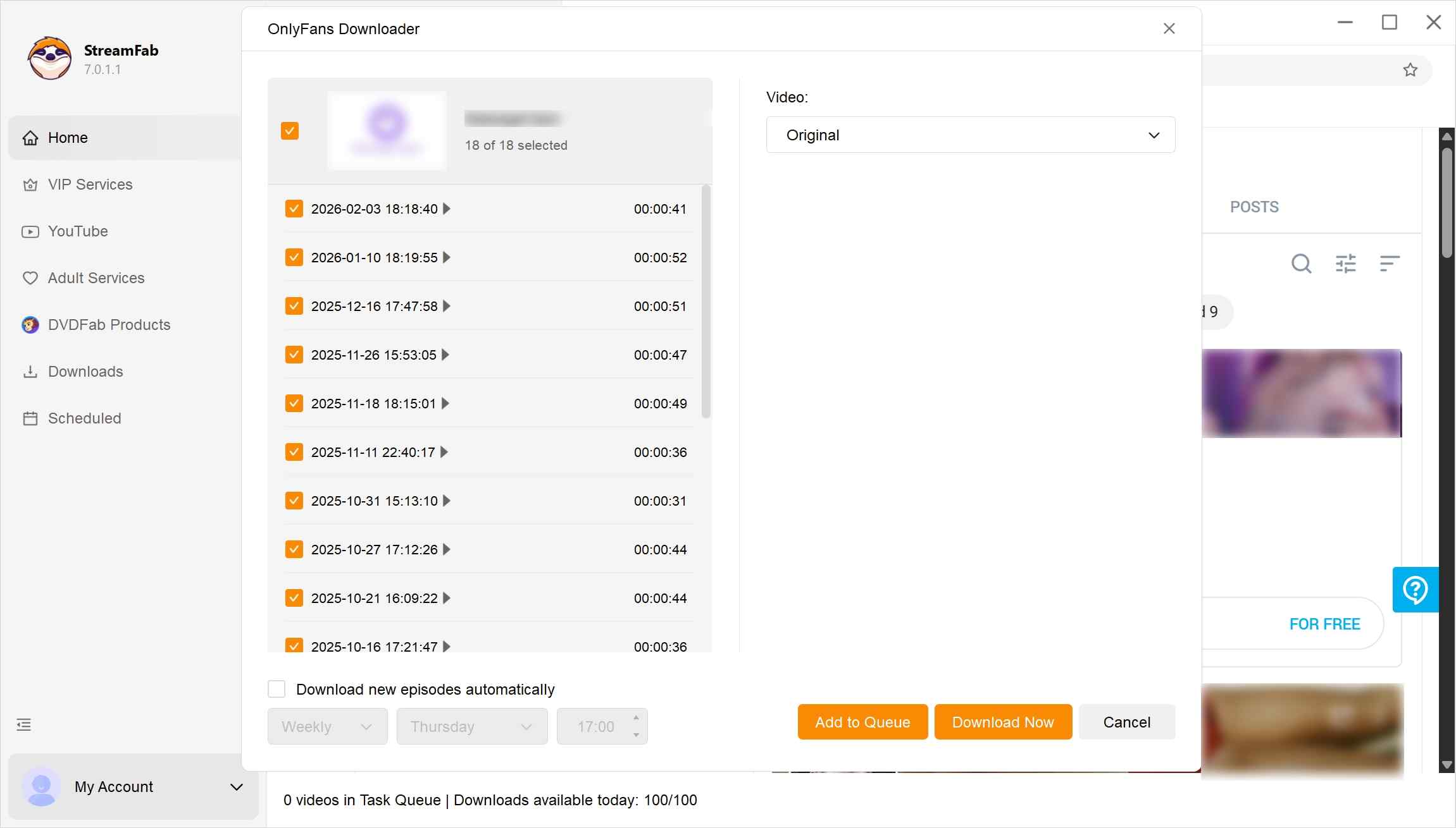 best bulk onlyfans downloader: streamfab step 1
