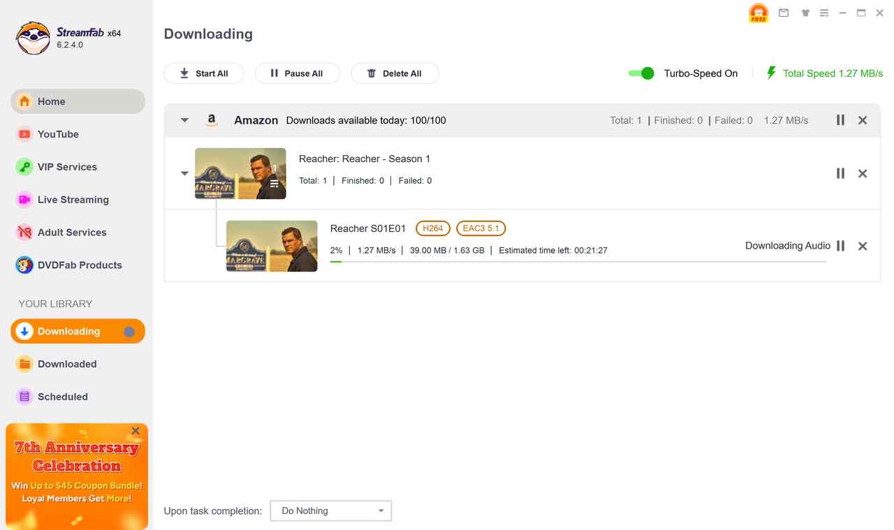 alternative to CleverGet Amazon Downloader: streamfab