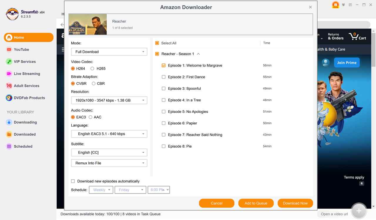 alternative to CleverGet Amazon Downloader: streamfab