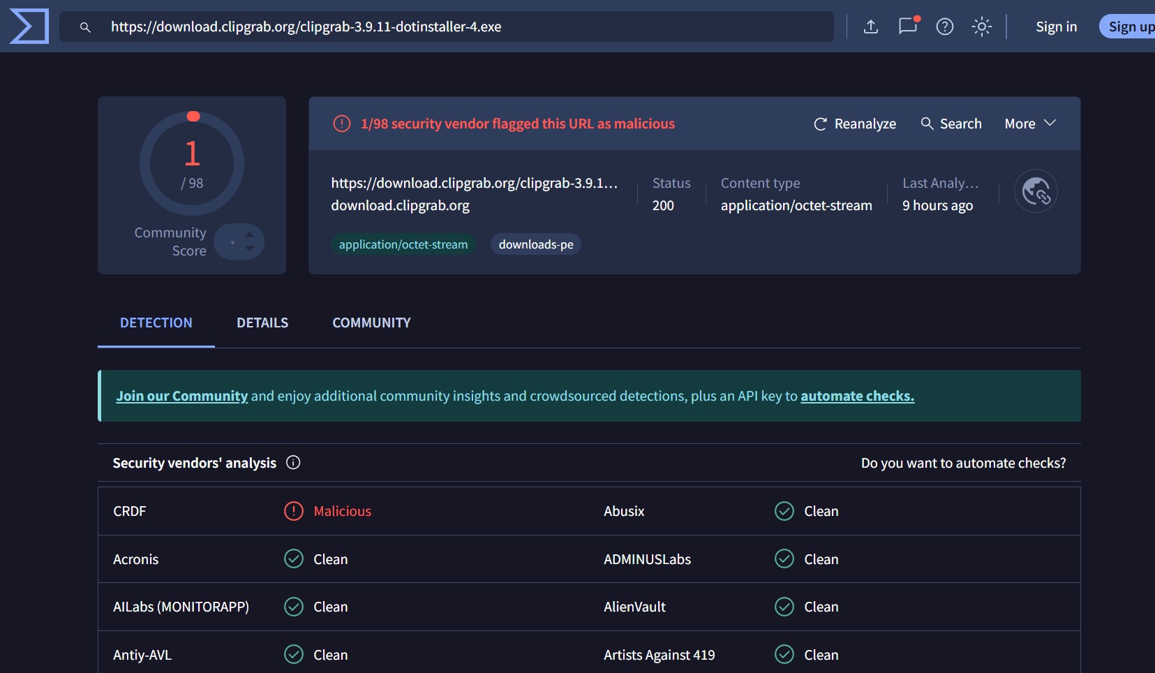 ClipGrab review: safety check