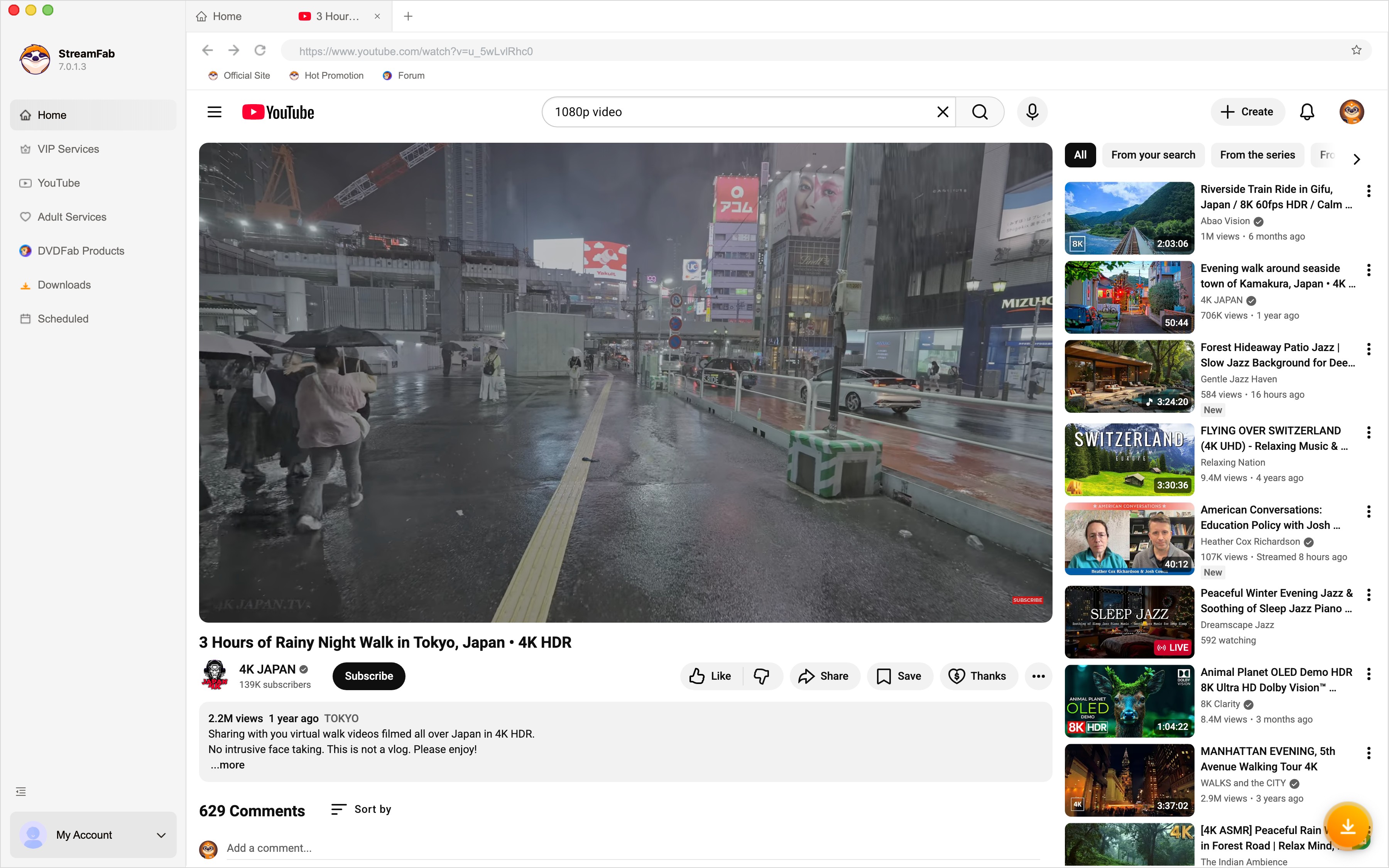ClipGrab not working: choose streamfab