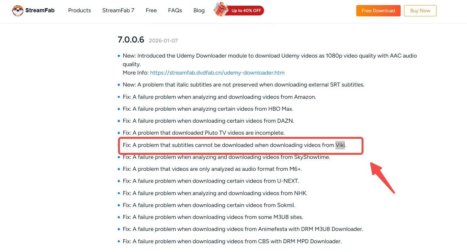 download viki video: streamfab tech update