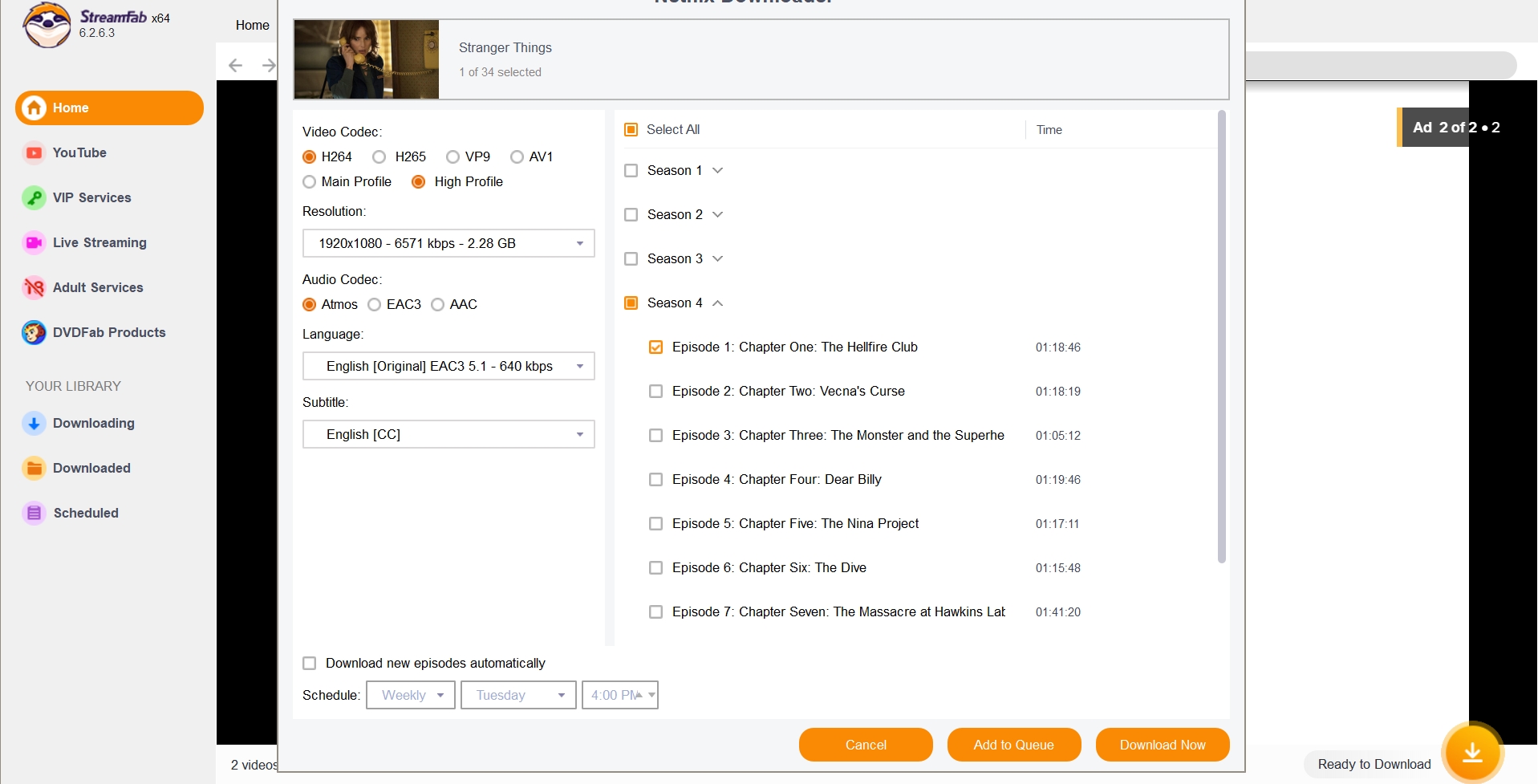 how to download Movies on Netflix on Macbook: streamfab