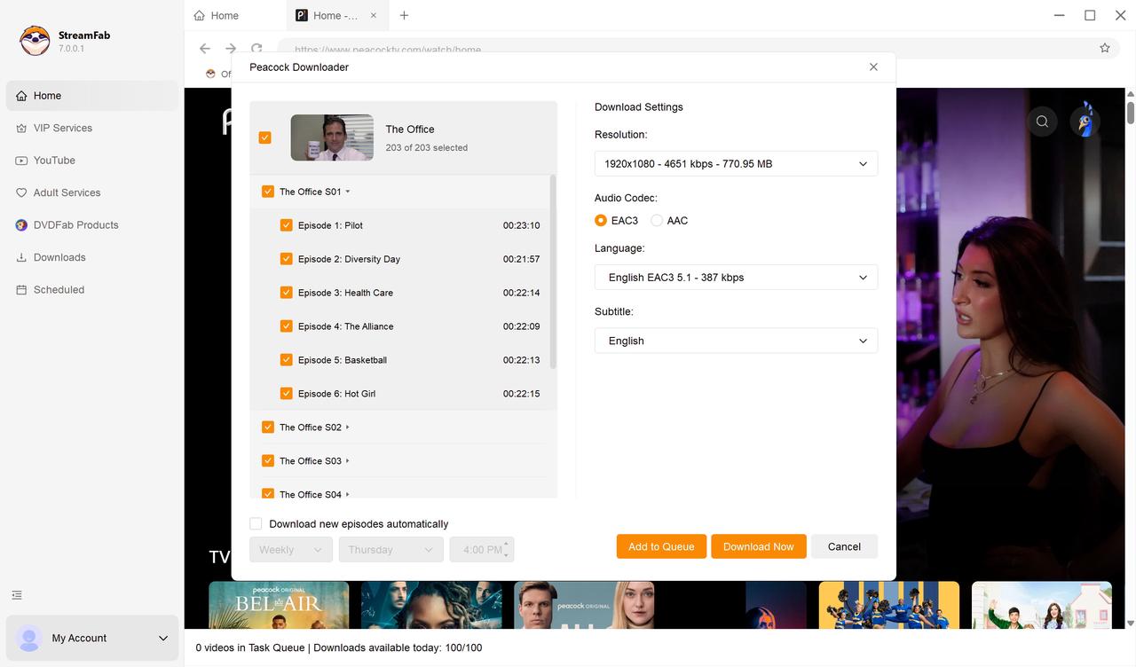 peacock not working:Downloading Steps
