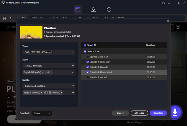 how to rip apple tv movies via playon home: step 3