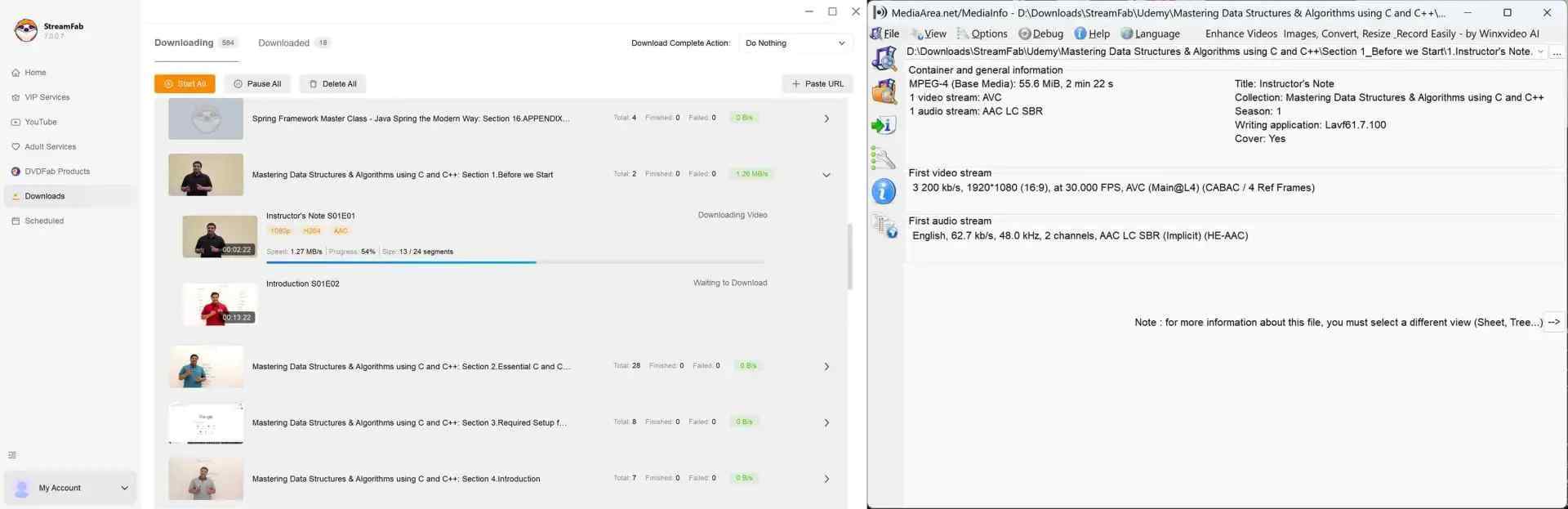 how to save udemy drm video backups via streamfab udemy downloader: step 4