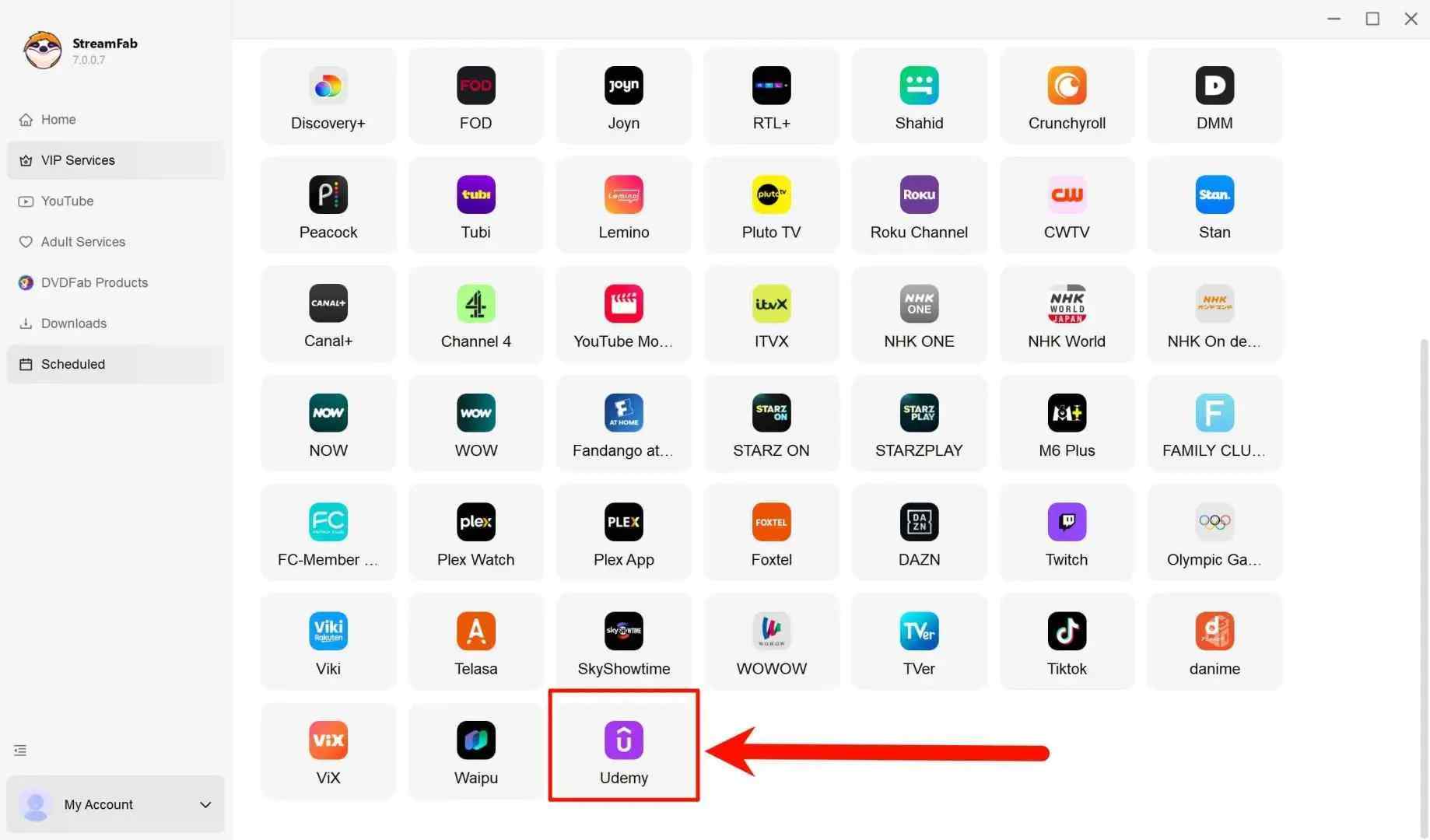 how to save udemy drm video backups via streamfab udemy downloader: step 1